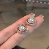 Pearl Zircon Earrings